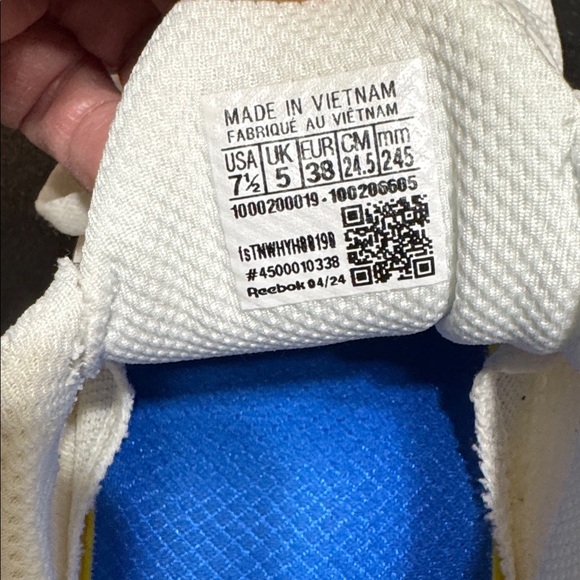 White Float Zig Athletic Sneakers Size 7.5 - Picture 9 of 10